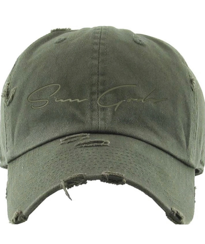 Signature Denim Hats - Olive